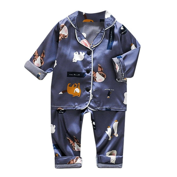 Toddler Kids Baby Boys Girls Cartoon Animal Tops+Pants Pajamas Sleepwear Outfits Toddler Kids Baby Boys Girls Cartoon Animal Tops+Pants Pajamas Sleepwear Outfits